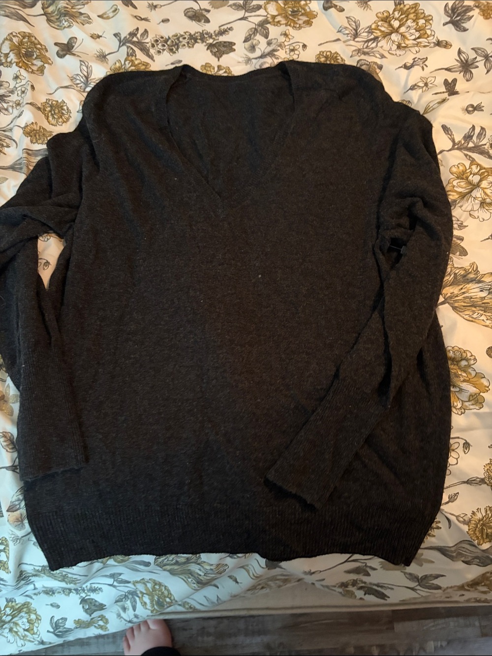 Coach V-Neck‎ Sweater - Charcoal Gray